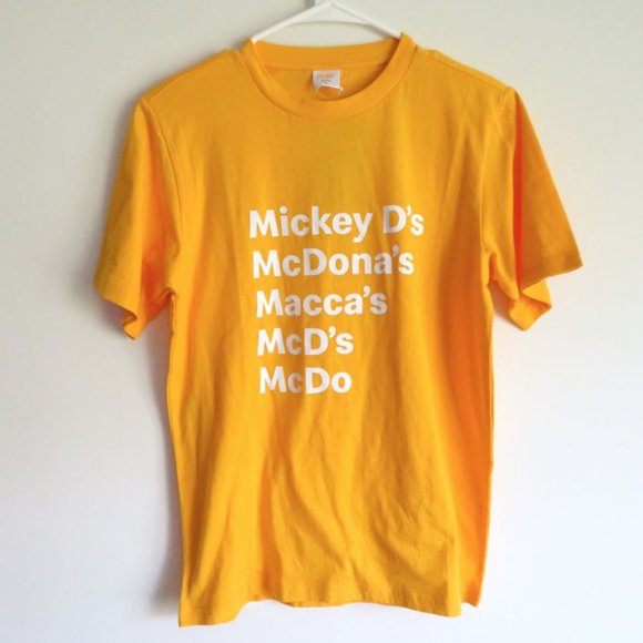 McDonald's T-shirt Yellow Size S NWT - Picture 1 of 5